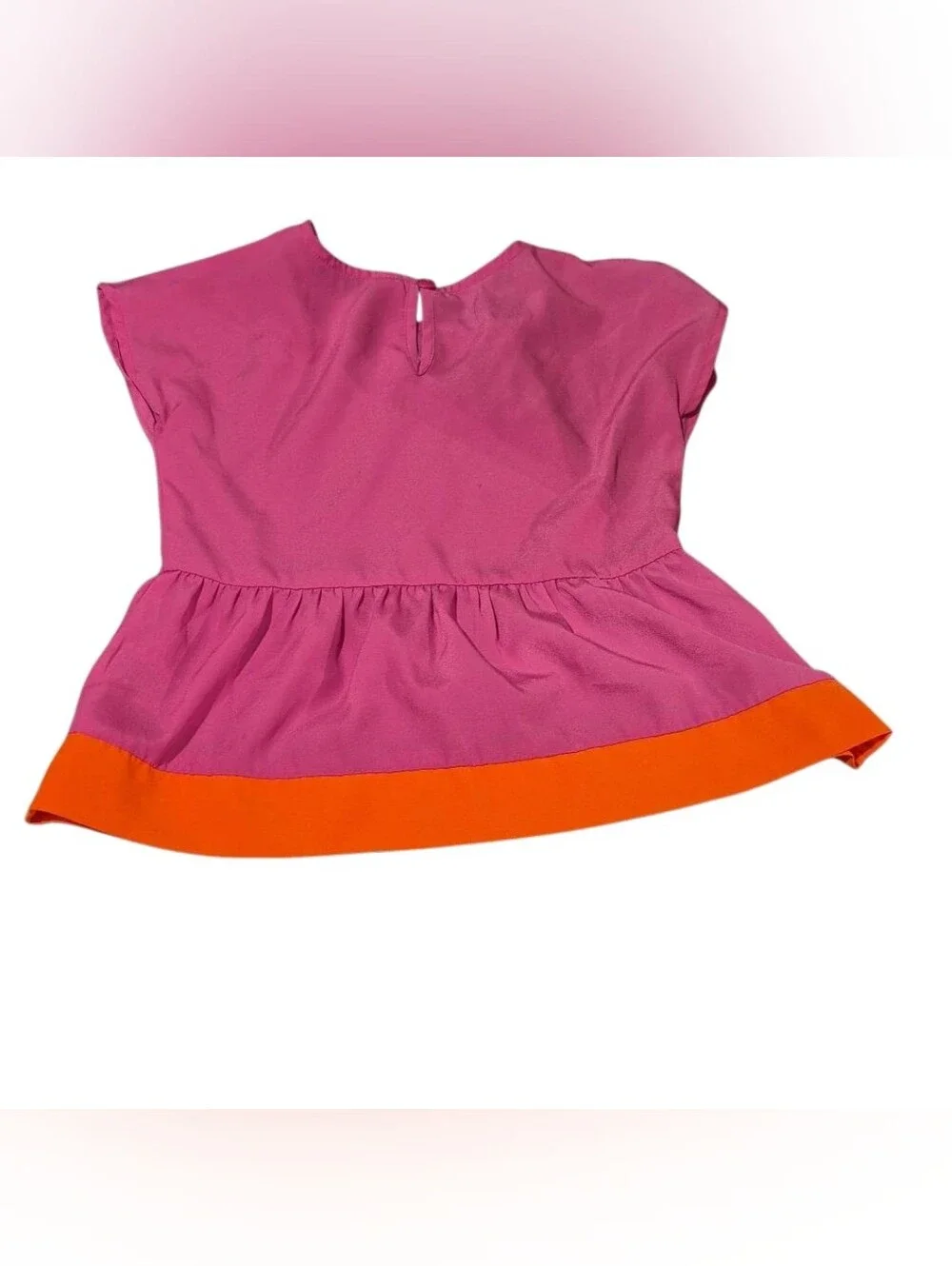Cherokee Hot Pink Blouse with Coral Logo Tag